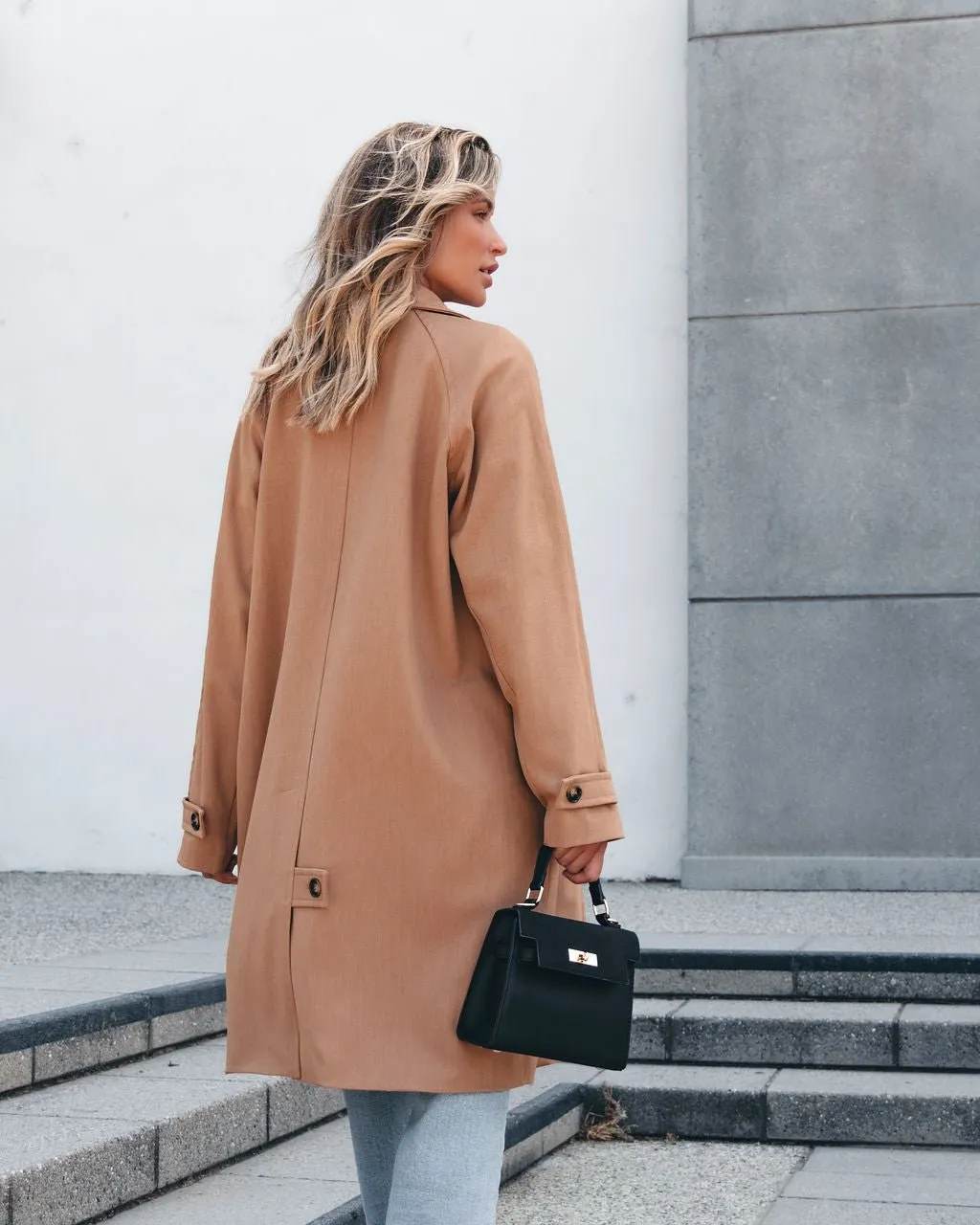 Classic Cocoon Coat - Camel - FINAL SALE