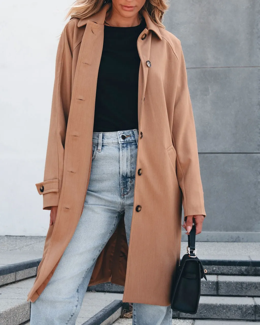 Classic Cocoon Coat - Camel - FINAL SALE