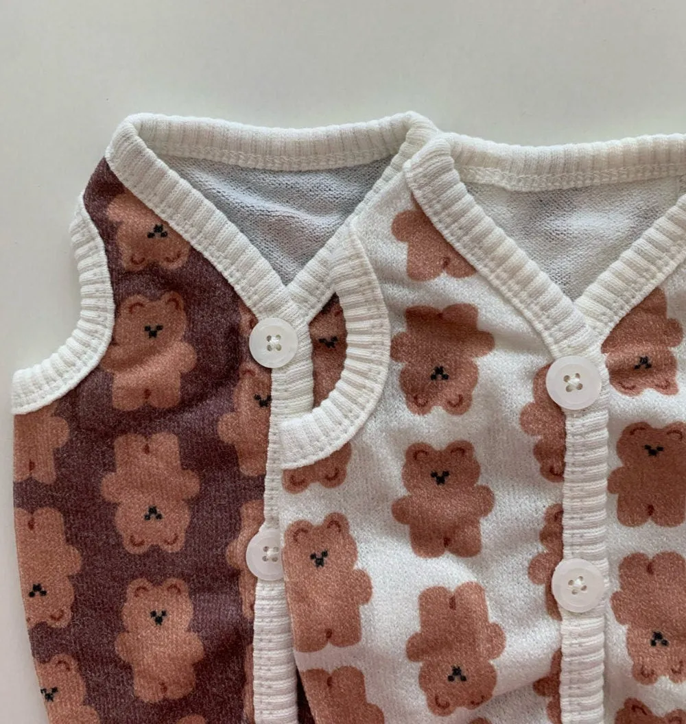 Cocoa Bear Vest