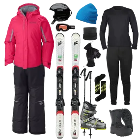 Columbia The Works Package w/ Bibs - Girl's Ski