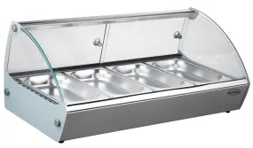 Combisteel Countertop Heated Food Display Merchandiser 4 x 1/3GN - 7487.0135