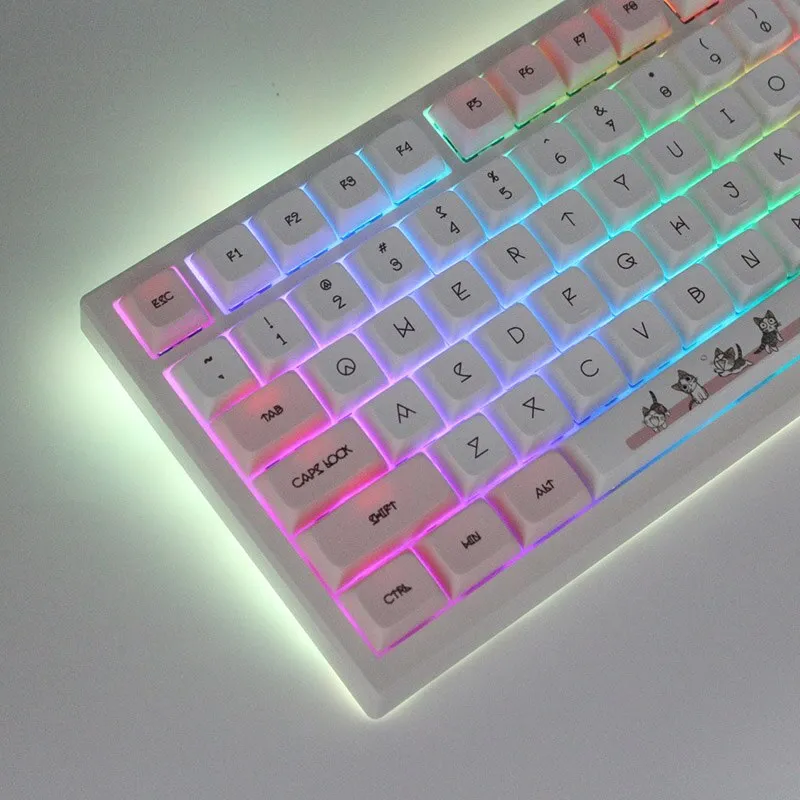 Cute Backlight keycaps set