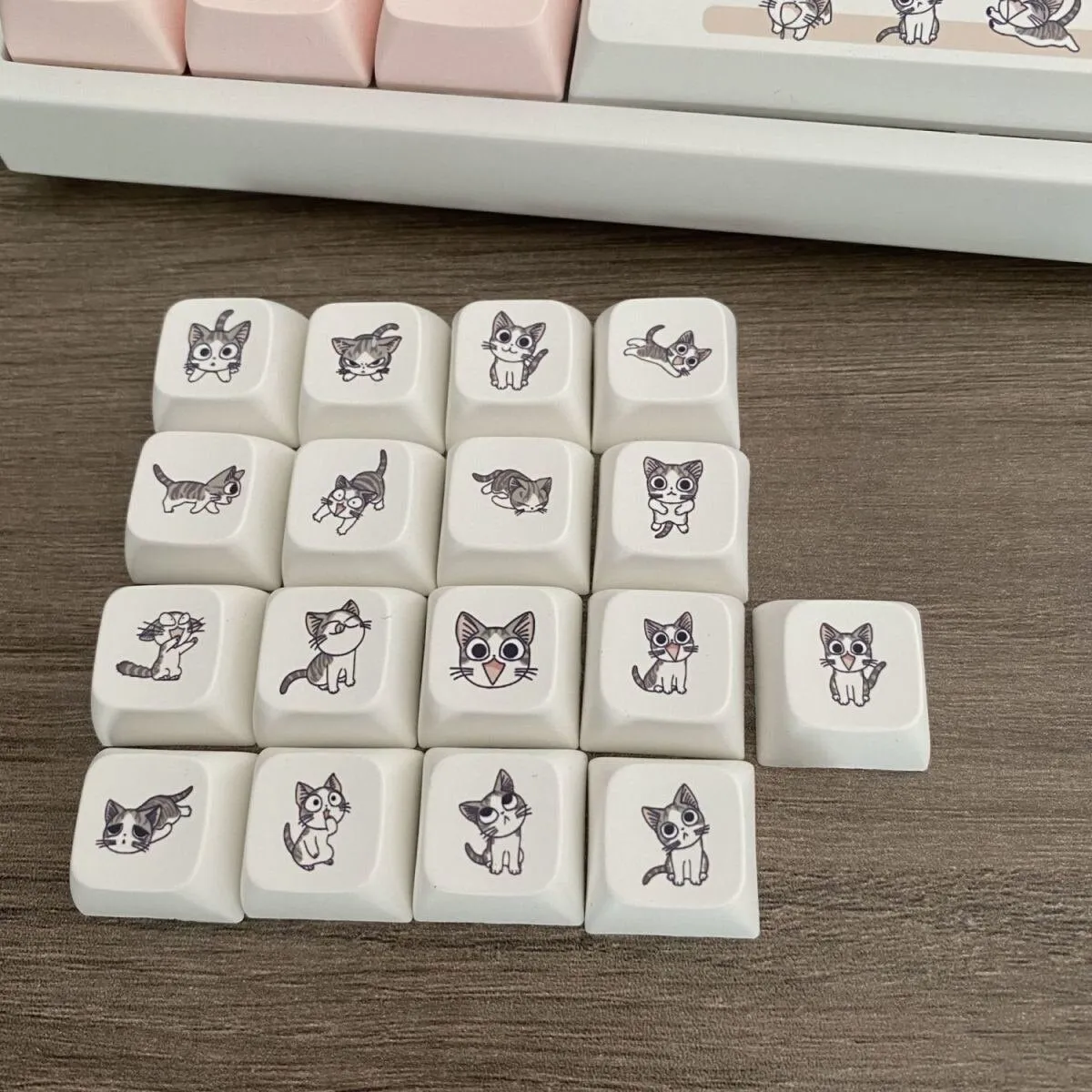 Cute Backlight keycaps set