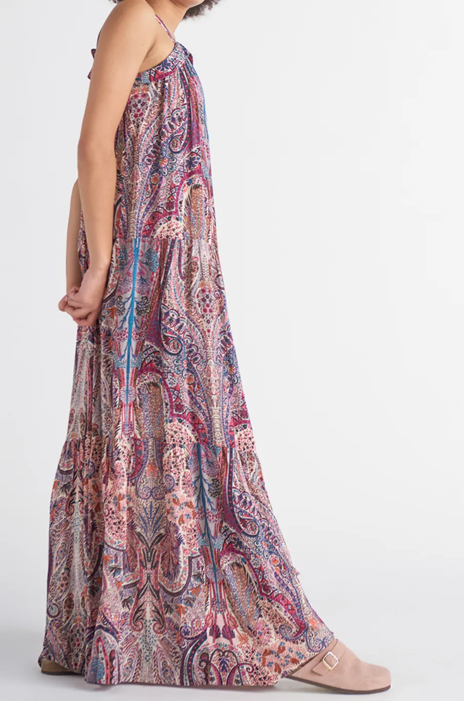 Dex Fleur Tiered Maxi Dress