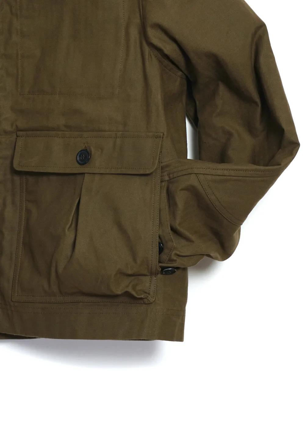 DEXTER 28-41-6 | Short Wide Utility Jacket | Printed Khaki