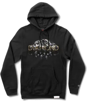 Diamond Supply Co Mirrored Hoodie, Black