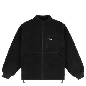 Dime Polar Fleece Sherpa Zip Jacket - Black