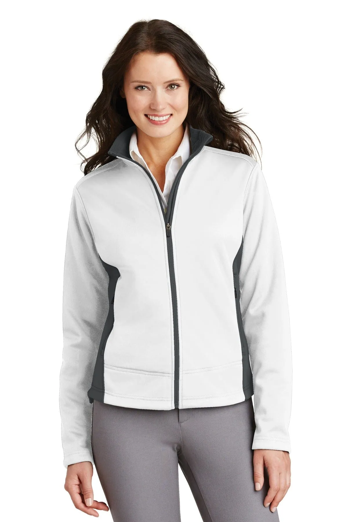 DISCONTINUED  Port Authority ®  Ladies Two-Tone Soft Shell Jacket.  L794