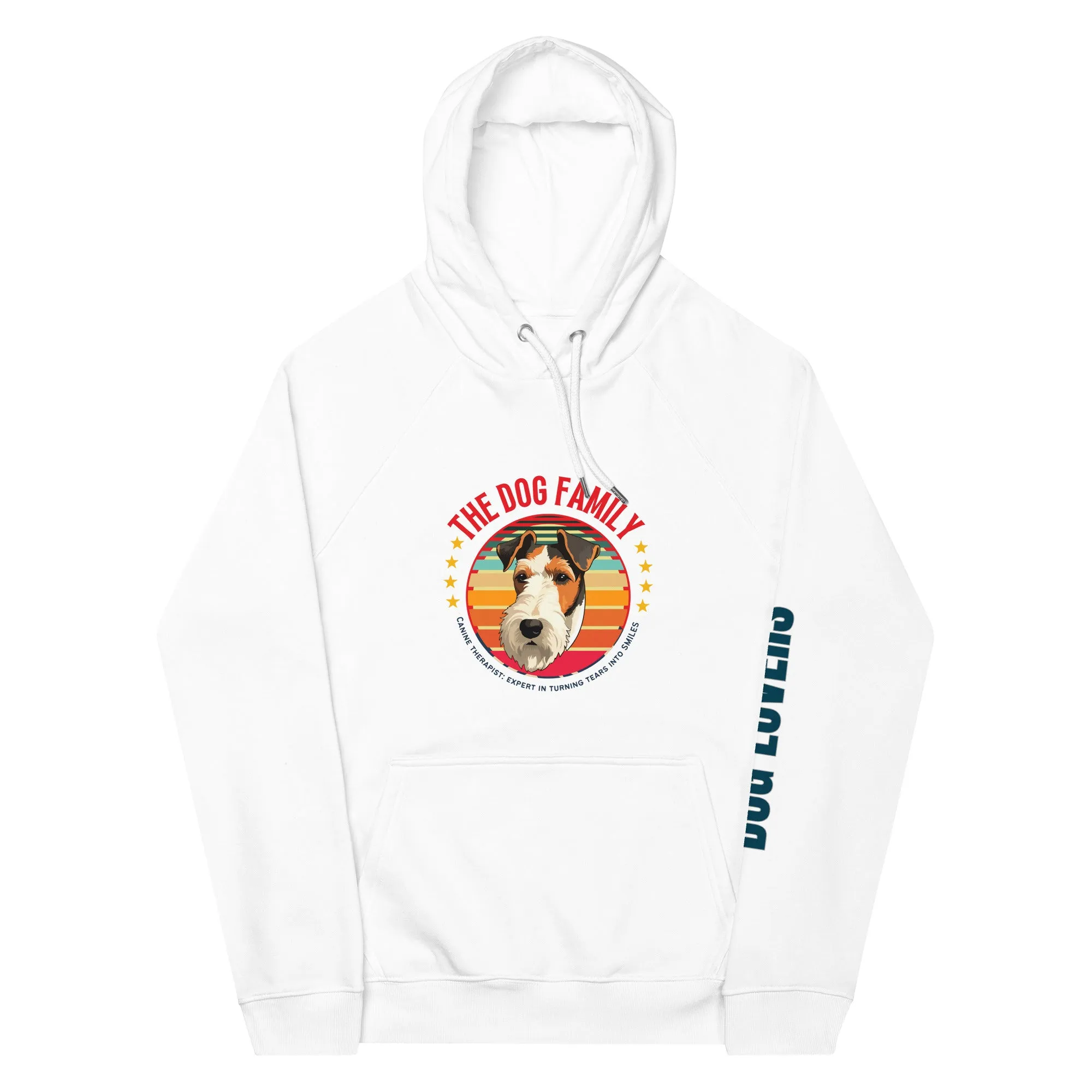 Dog family, Unisex organic raglan hoodie