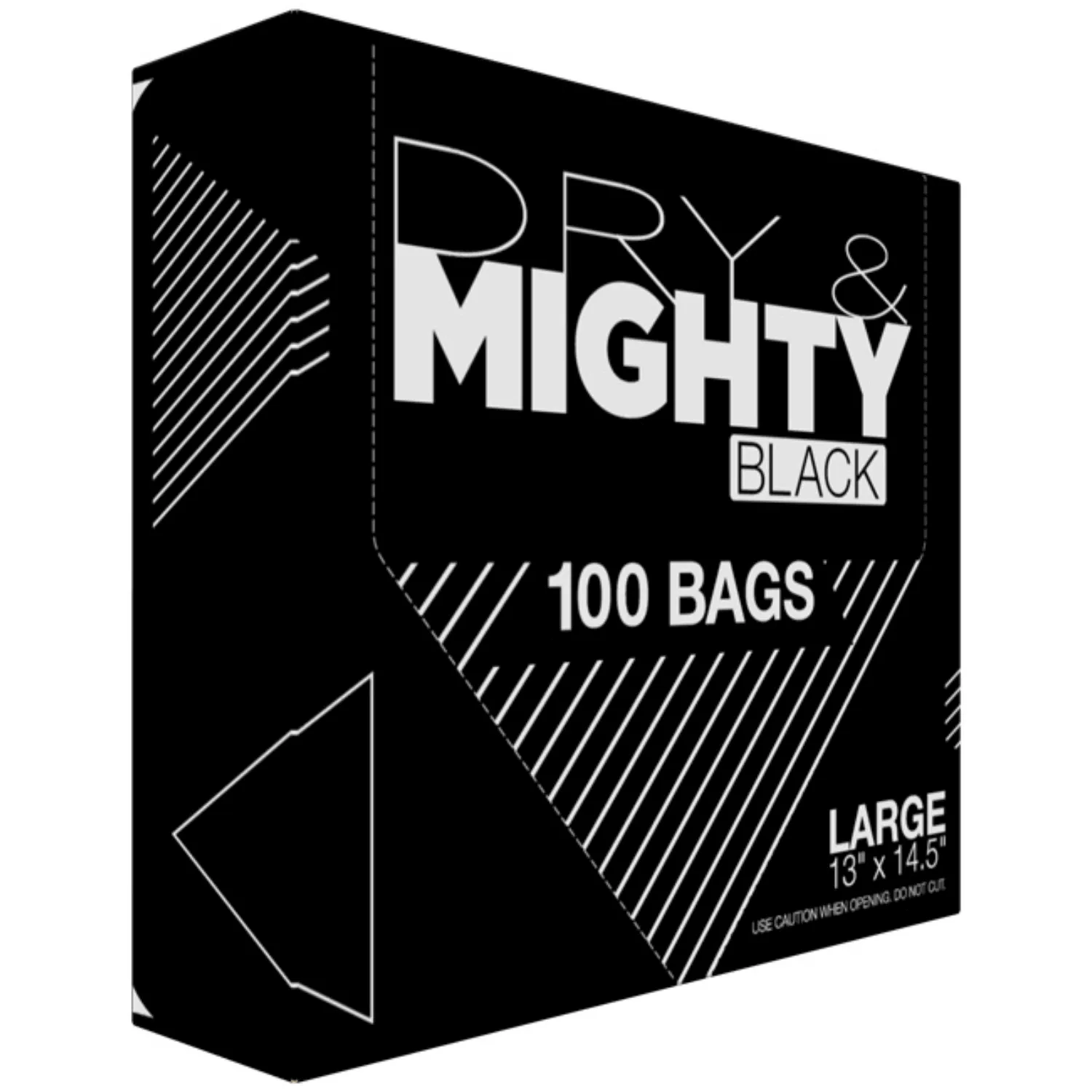 Dry & Mighty Black Bags Large 100 Pack