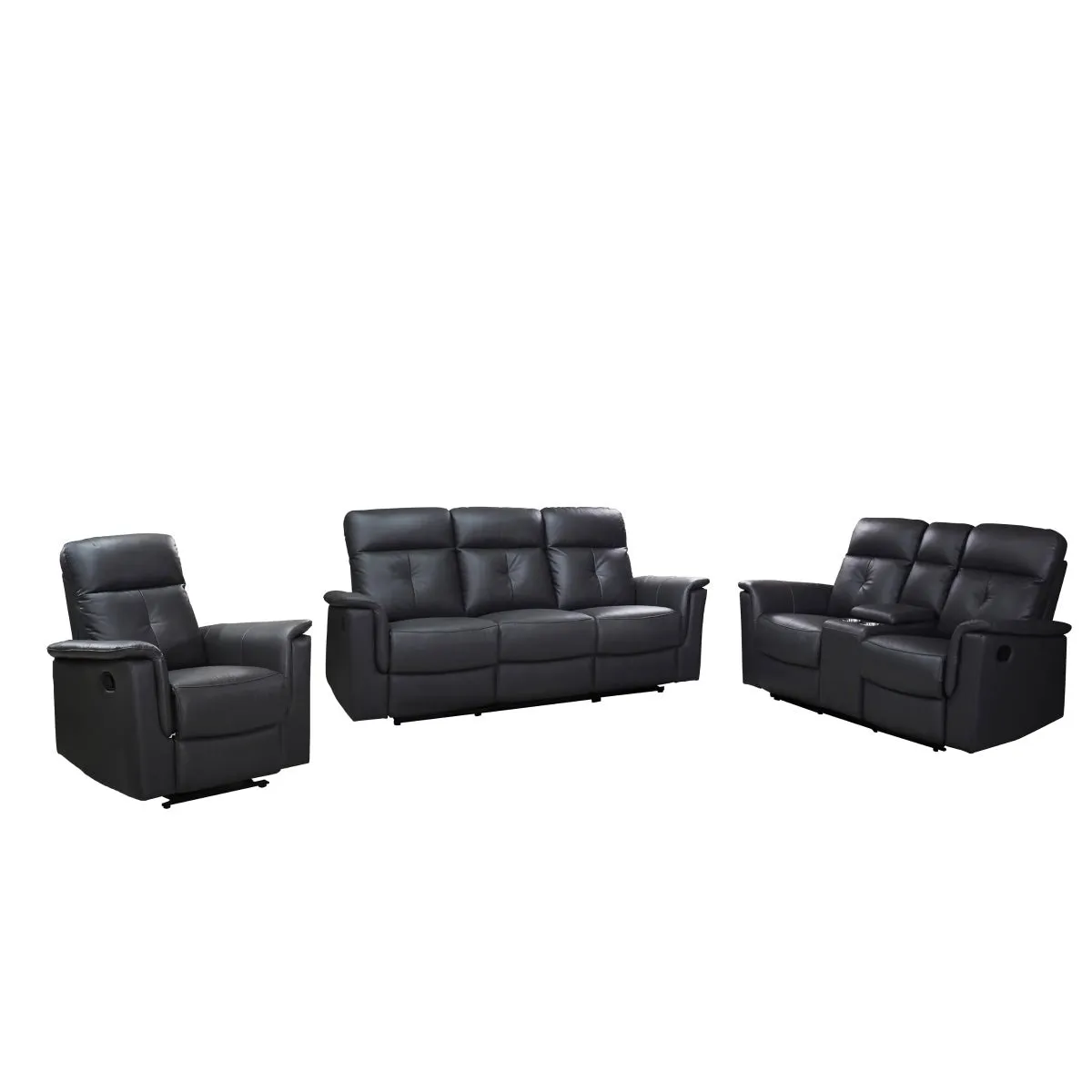 Ellesmere Dark Grey Reclining Sofa