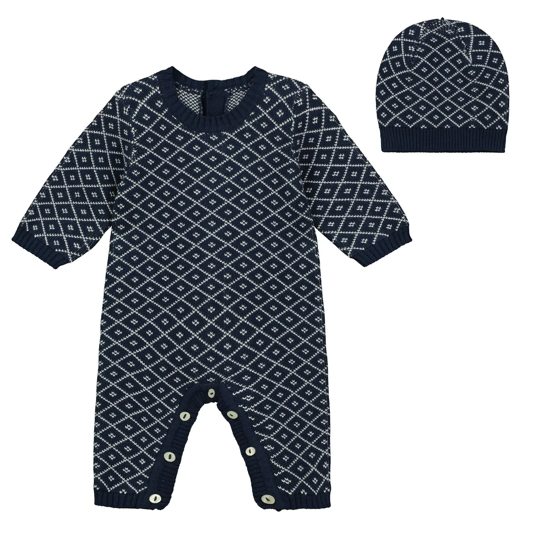 Emile et Rose - Knitted Romper with Hat, Everett