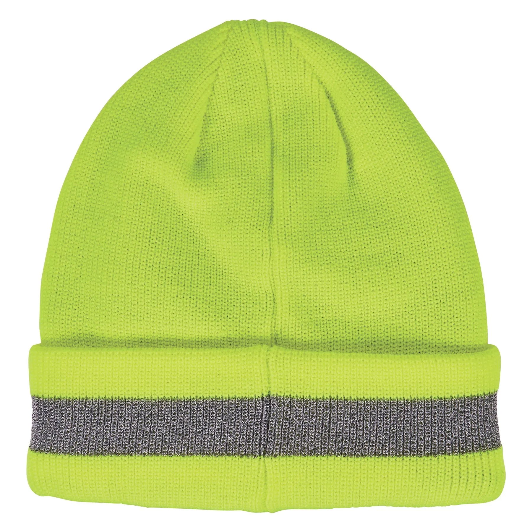 Ergodyne N-Ferno 6803 Reflective Rib Knit Winter Hat - Lime