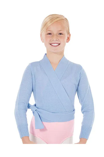 Eurotard 72523C Girls Soft Knit Wrap Ballet Sweater