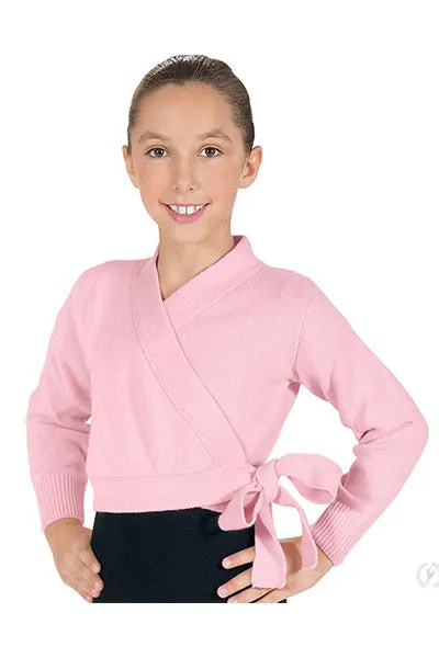 Eurotard 72523C Girls Soft Knit Wrap Ballet Sweater