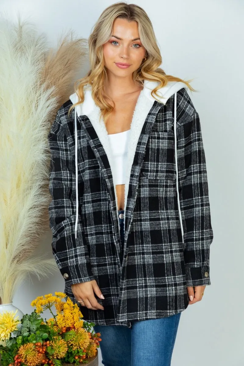 FLANNEL HOODIE