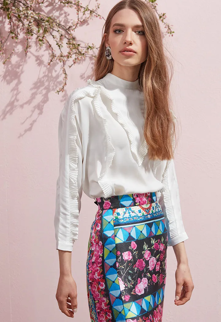 Floral Pencil Skirt