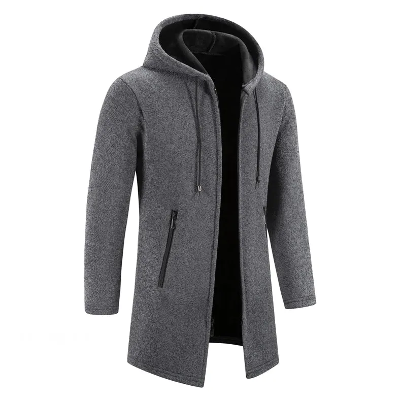 Funki Buys | Jackets | Men's Long Zip Up Hooded Jackets