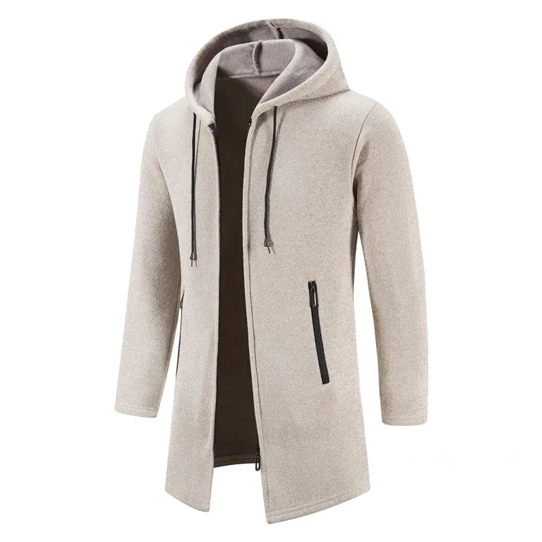 Funki Buys | Jackets | Men's Long Zip Up Hooded Jackets