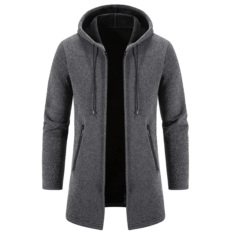 Funki Buys | Jackets | Men's Long Zip Up Hooded Jackets