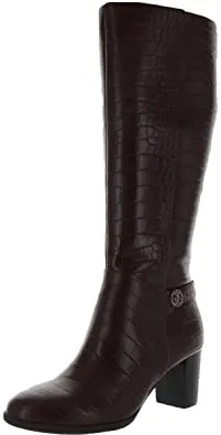 GIANI BERNINI - ADONNYS CROC-EMBOSSED LEATHER BOOTS **FREE SHIPPING**