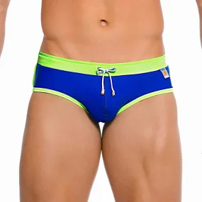 Gigo HOT BLUE/GREEN Brief Swimwear GS02004-BLUEGREEN Size M