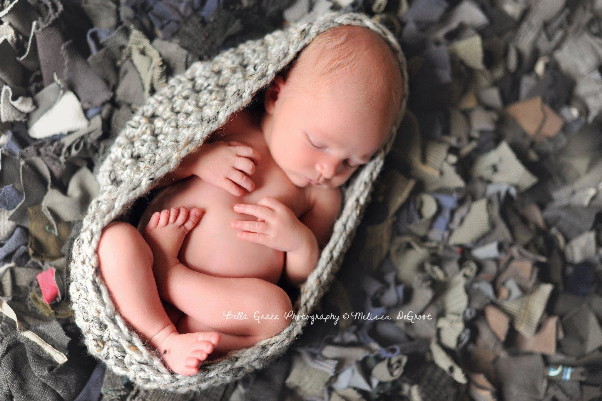 Grey Mushroom Baby Bowl And Hat Set