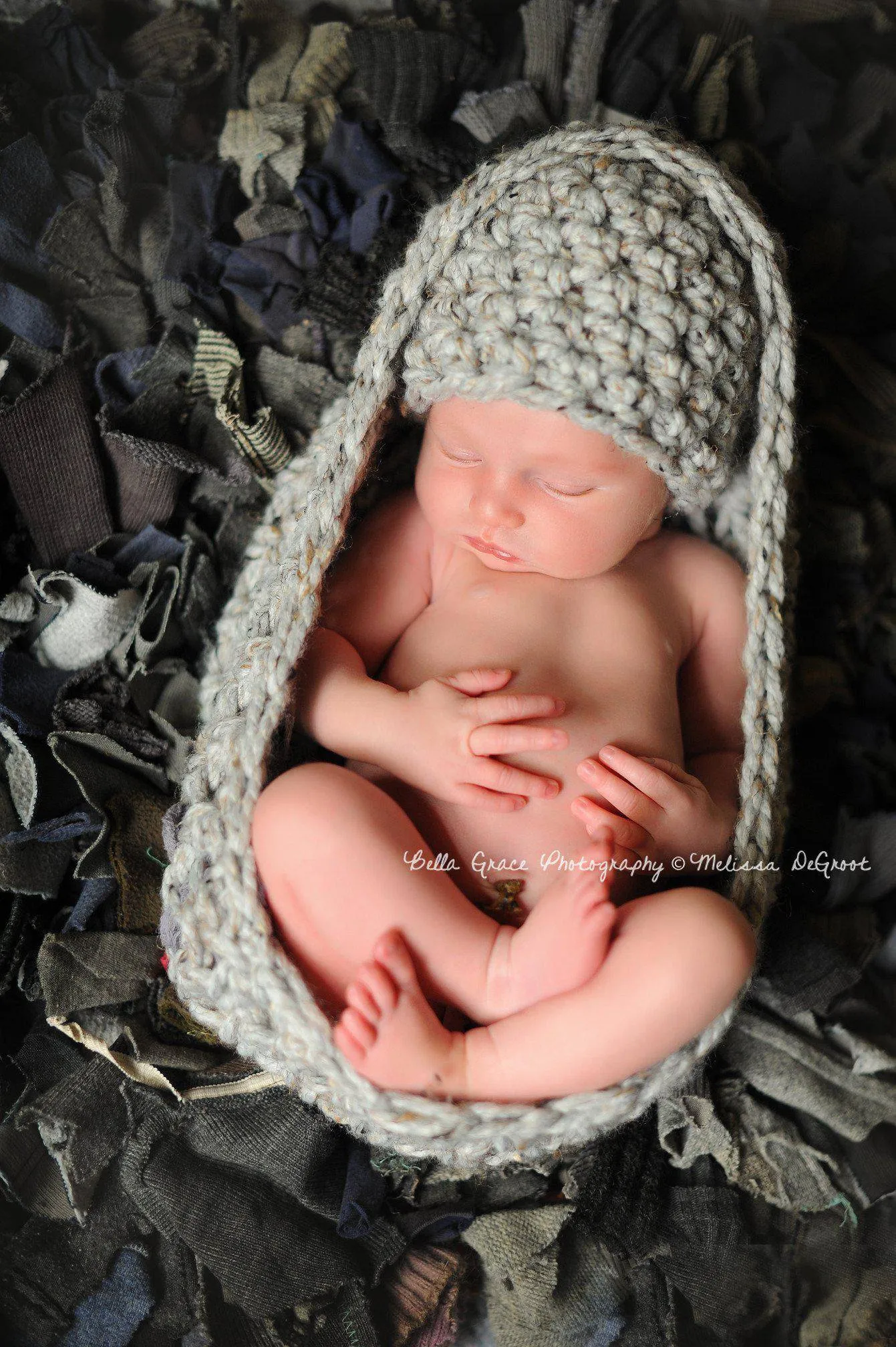 Grey Mushroom Baby Bowl And Hat Set