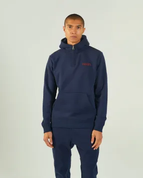 Hagen Half-Zip Hood Navy Blazer