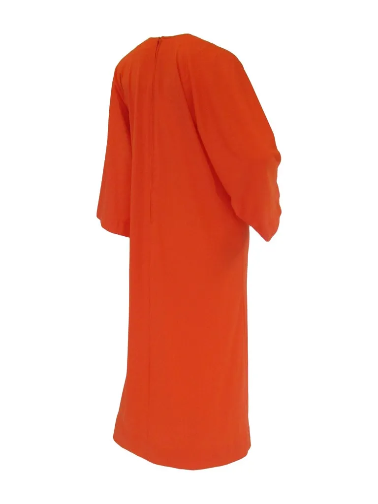 Halston IV Orange Jersey Caftan Kaftan