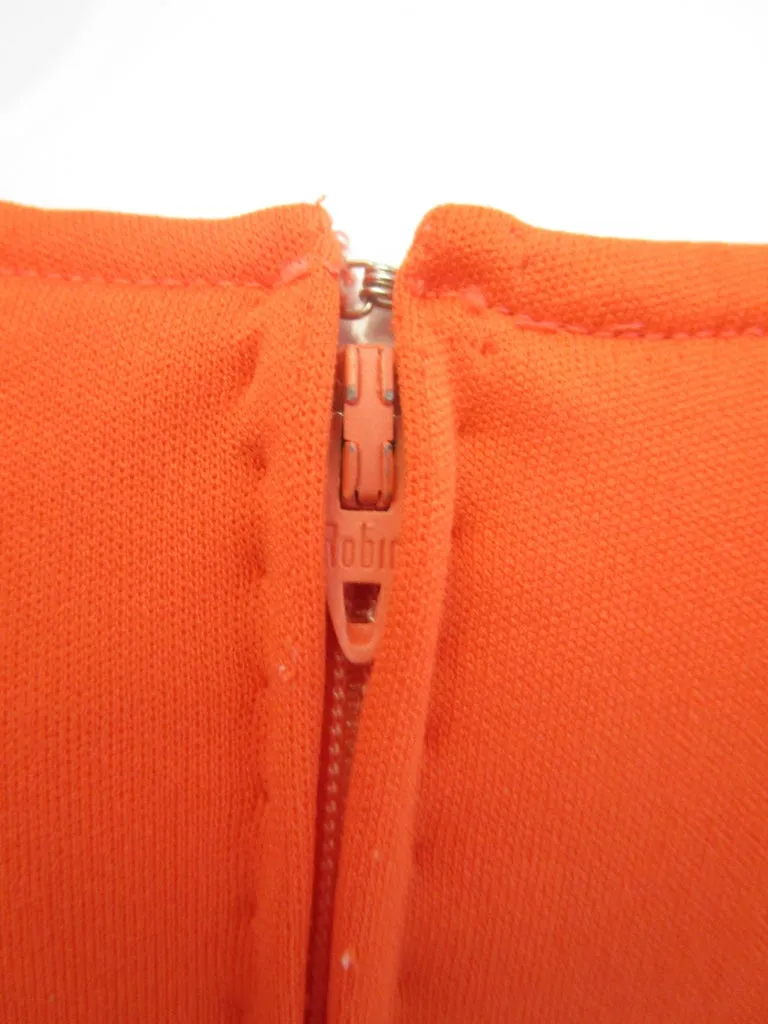 Halston IV Orange Jersey Caftan Kaftan