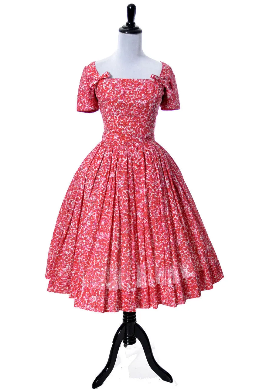 Herbert Sondheim 1950s floral vintage dress SOLD