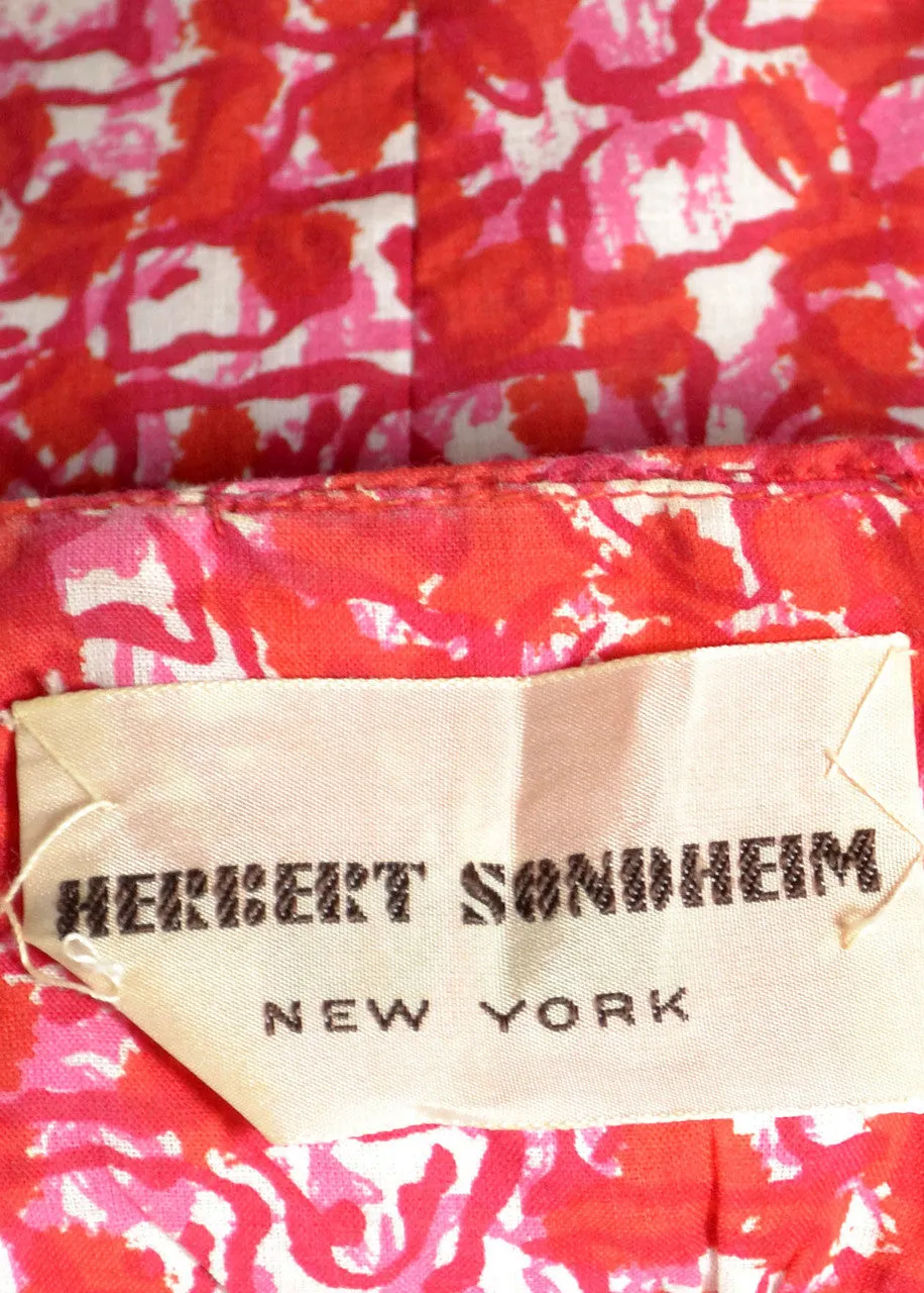 Herbert Sondheim 1950s floral vintage dress SOLD