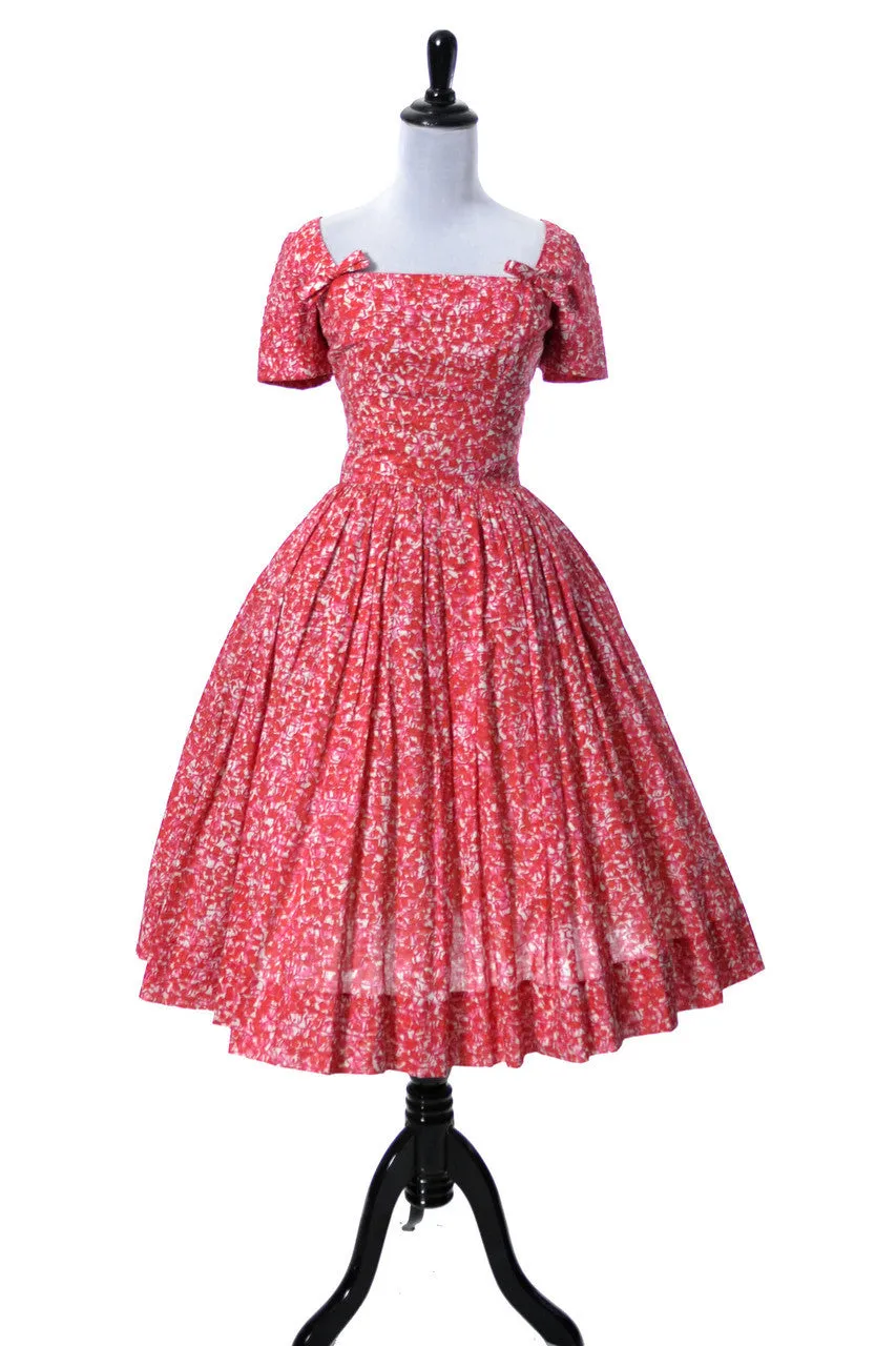 Herbert Sondheim 1950s floral vintage dress SOLD