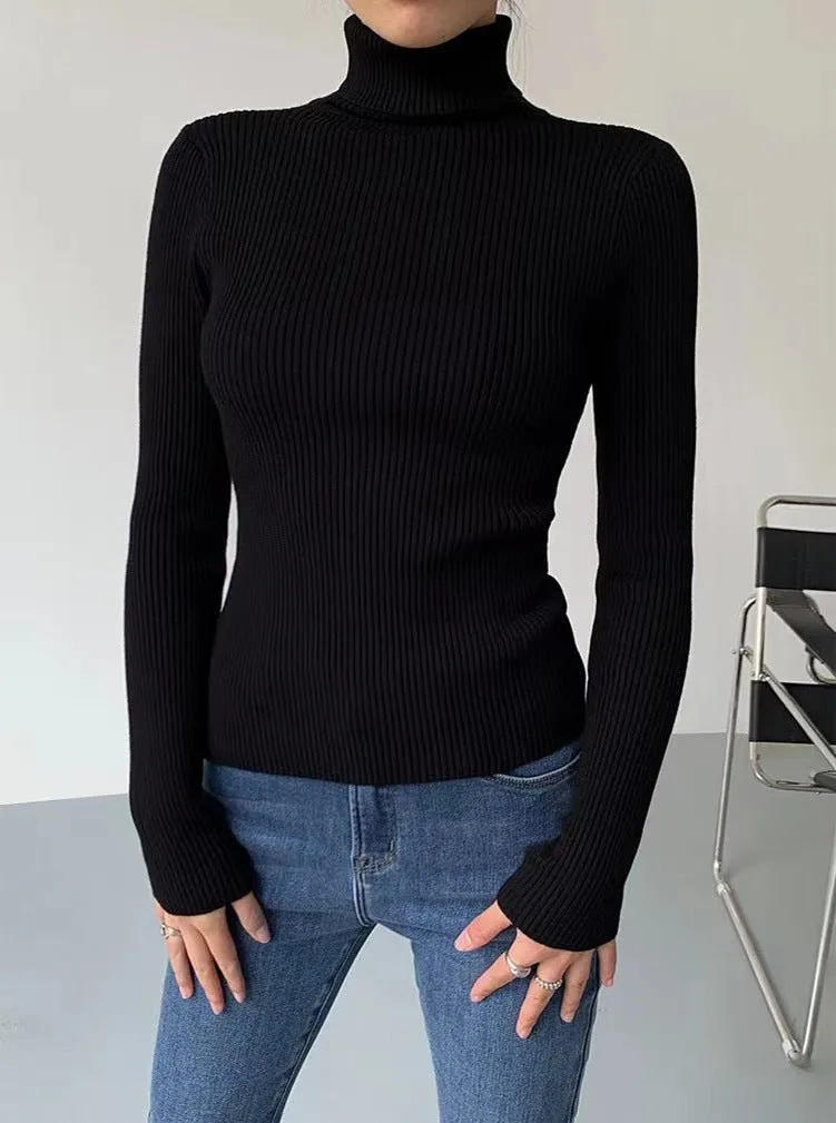 High Neck Pullover Sweater (MS064)