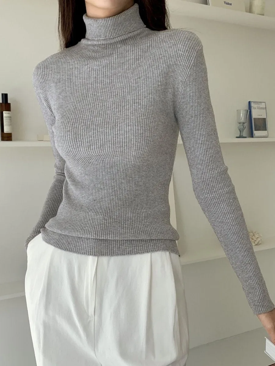 High Neck Pullover Sweater (MS064)