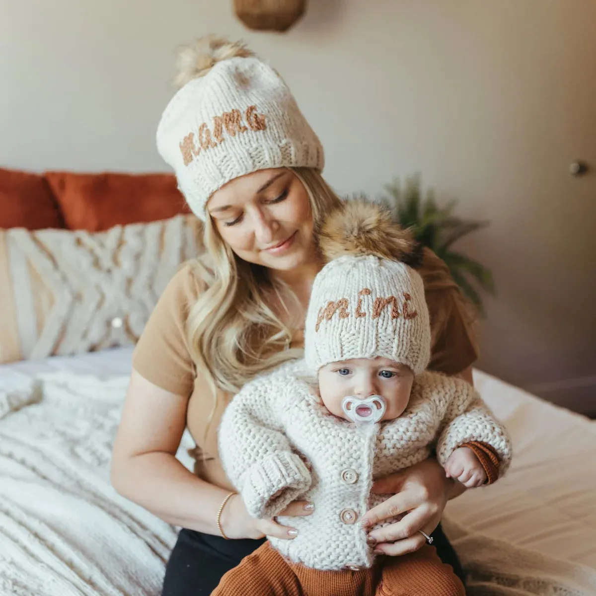 Huggalugs Pecan Mini Beanie