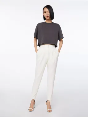 Imaan x FRAME High Pleated Trouser -- Off White