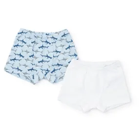 James Underwear Set - Swimming Sharks & White