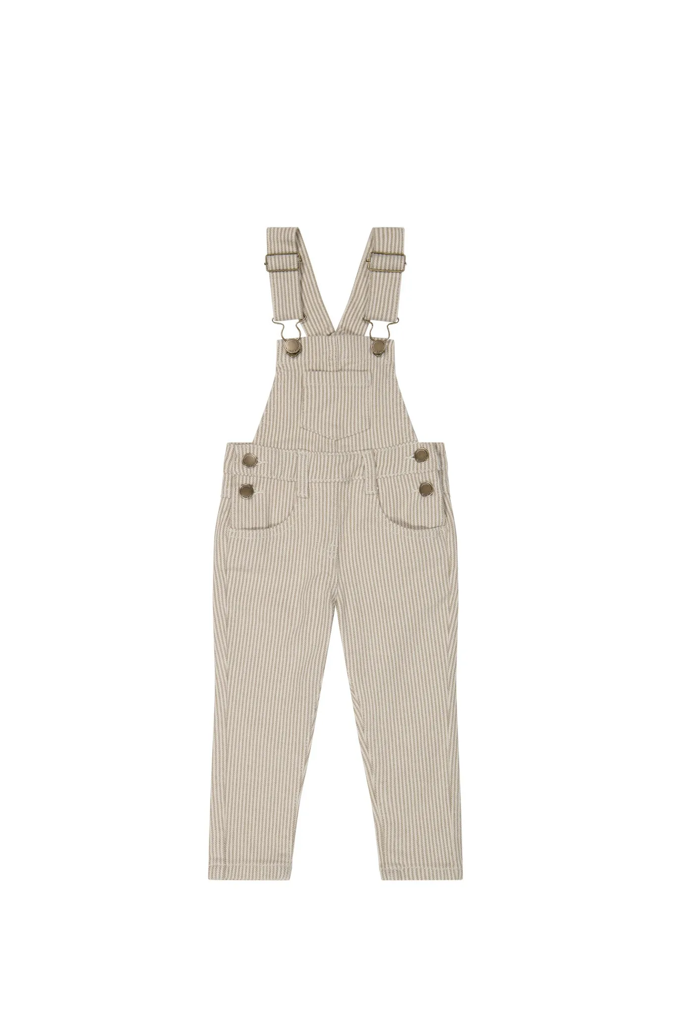 Jordie Cotton Twill Overall - Balm/Cloud Stripe