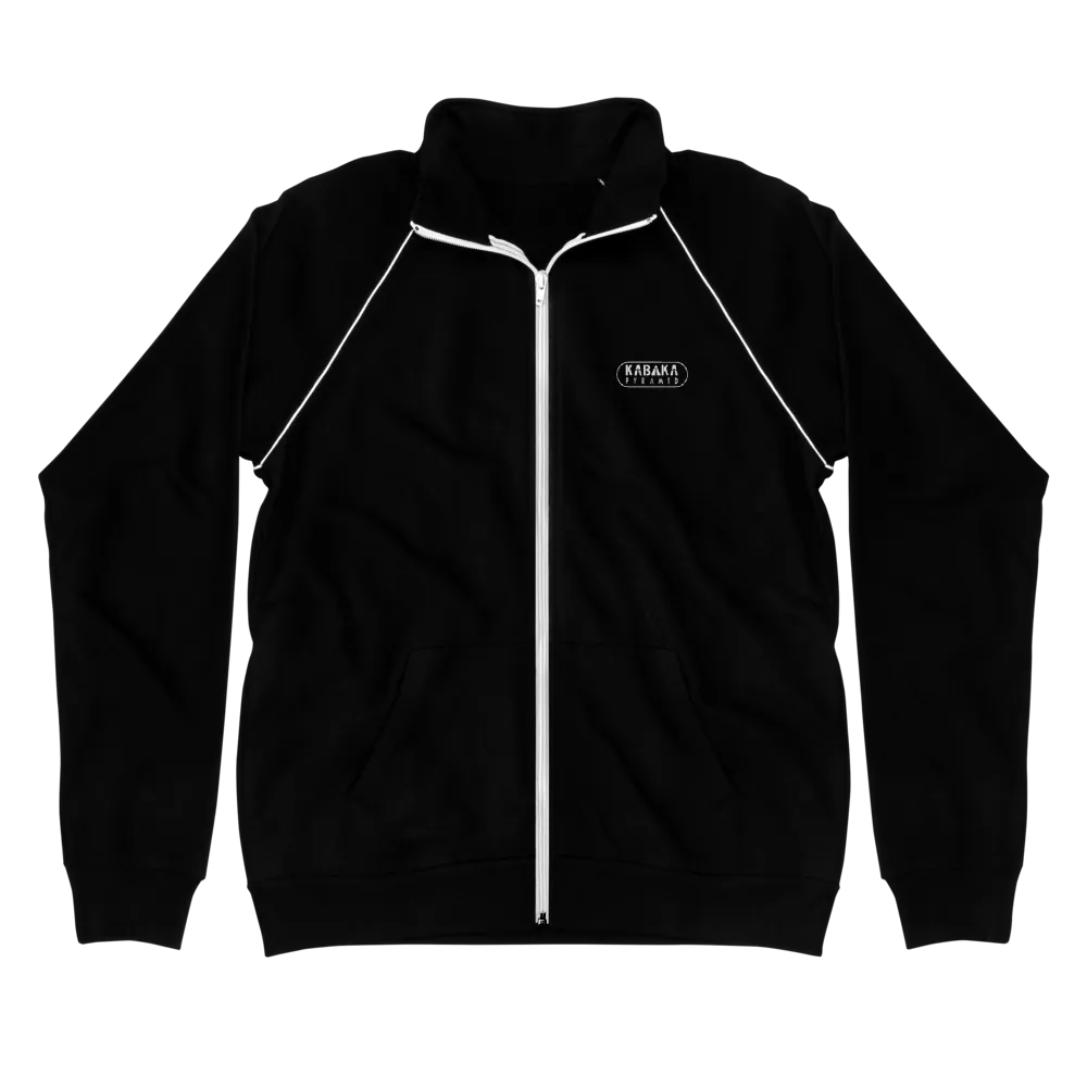 Kabaka Pyramid LOGO Fleece Jacket (Black / White)