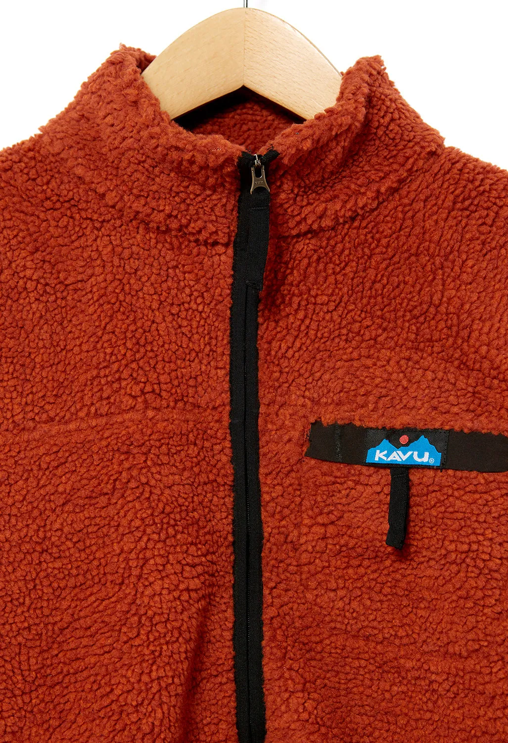 KAVU Pinesdale Women's Sherpa Fleece Jacket - Ginger Bread