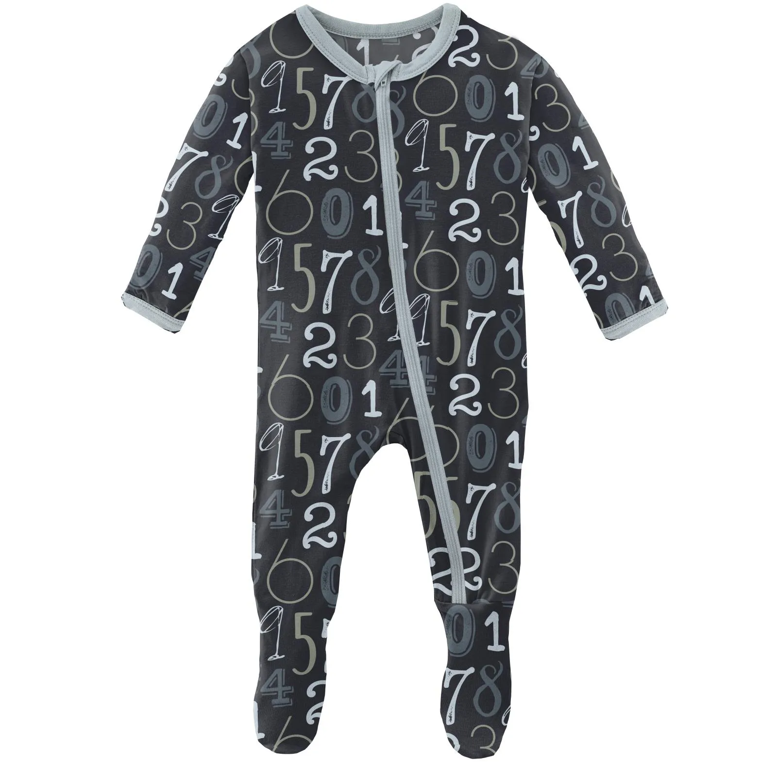 KicKee Pants Deep Space Math Footie with Zipper