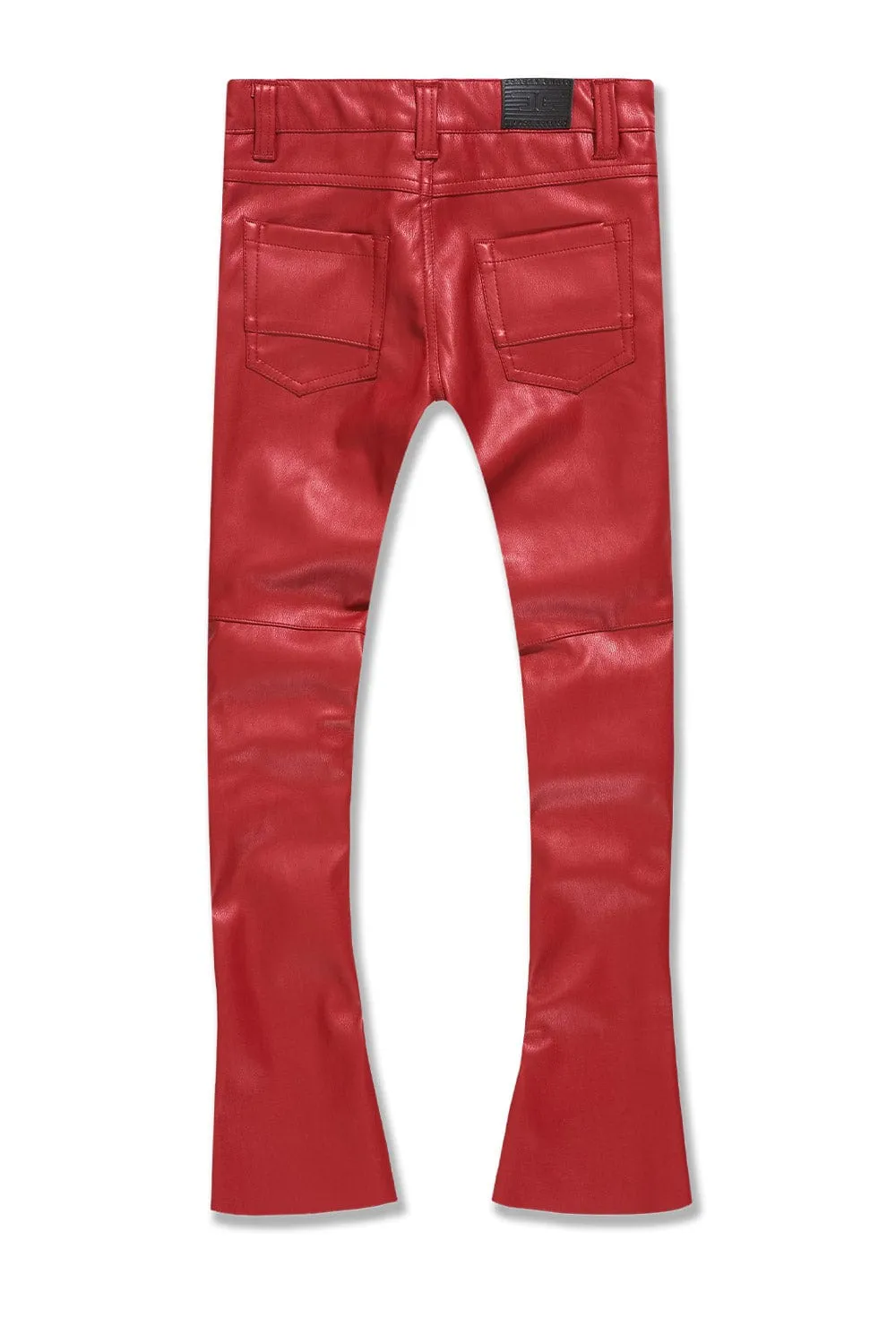 Kids Stacked Thriller Cargo Pants (Red)