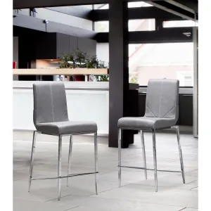 Latte Grey Counter-Height Chair - Set of 2