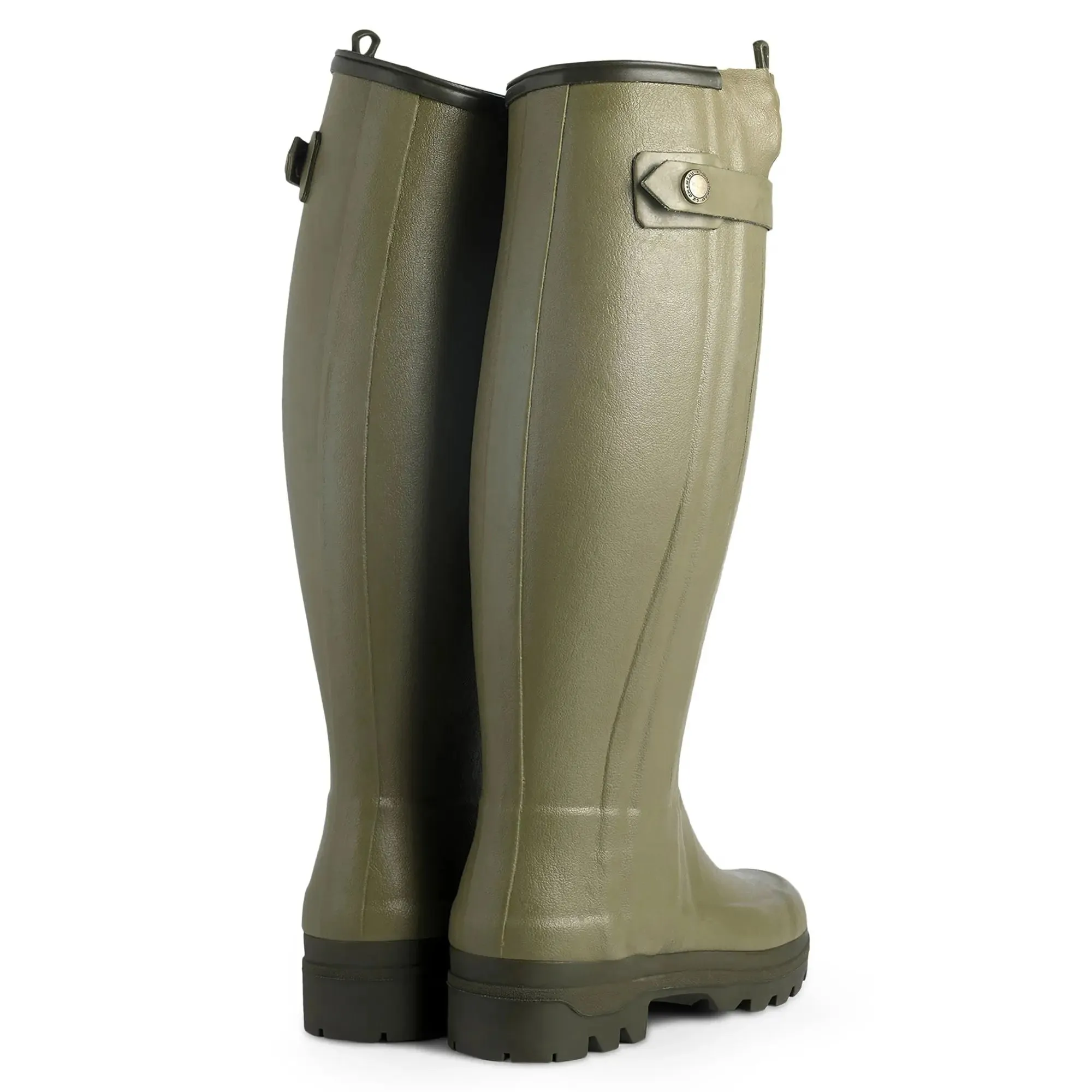 LE CHAMEAU Chasseur Boots - Ladies Neoprene Lined Full Zip - Iconic Green