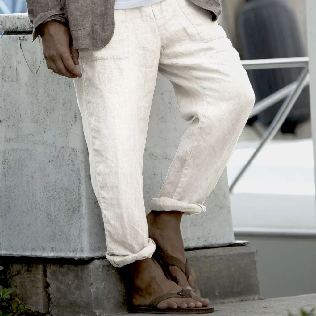 Linen Drawstring Pant