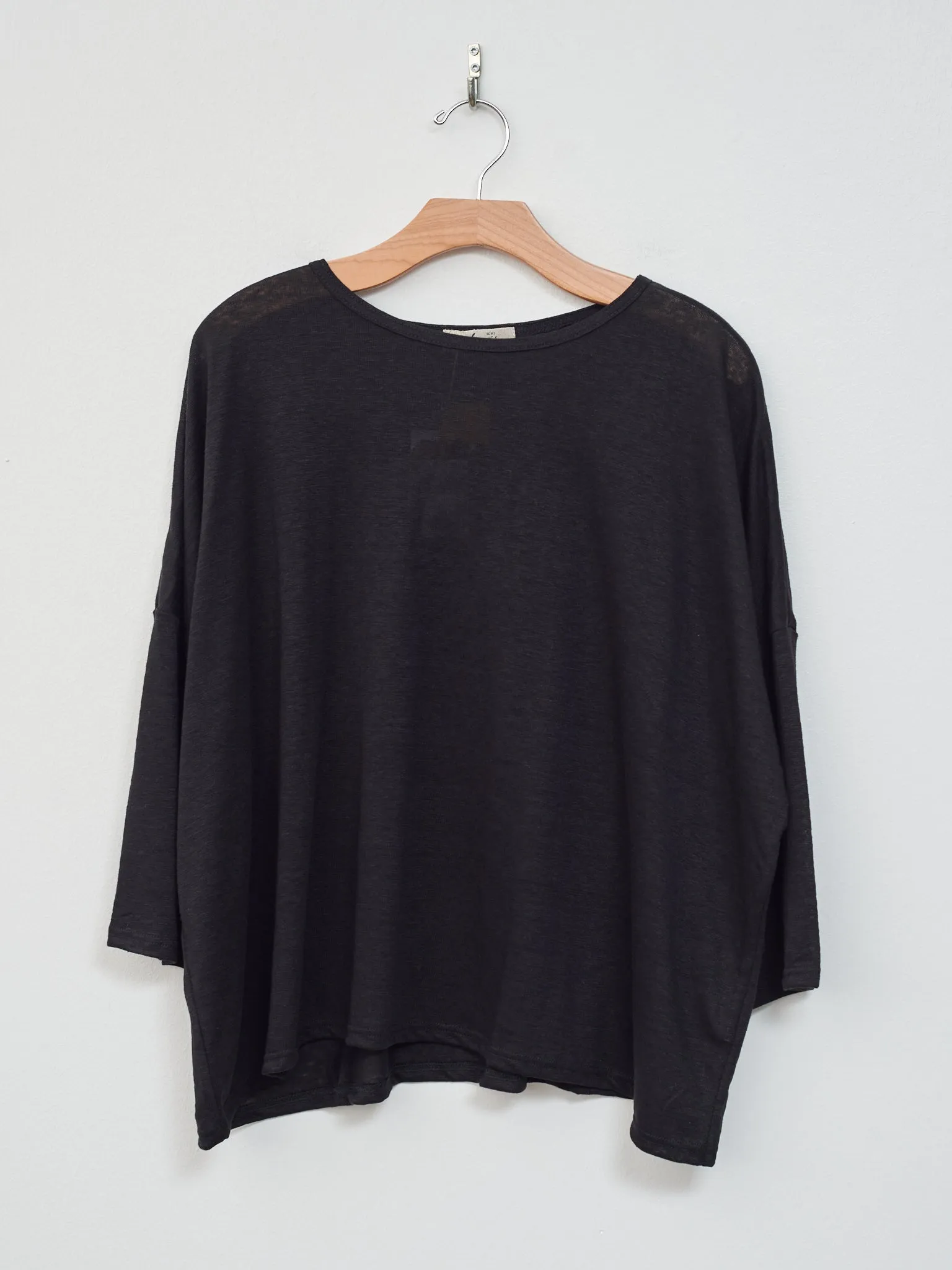 Linen Pullover - Black