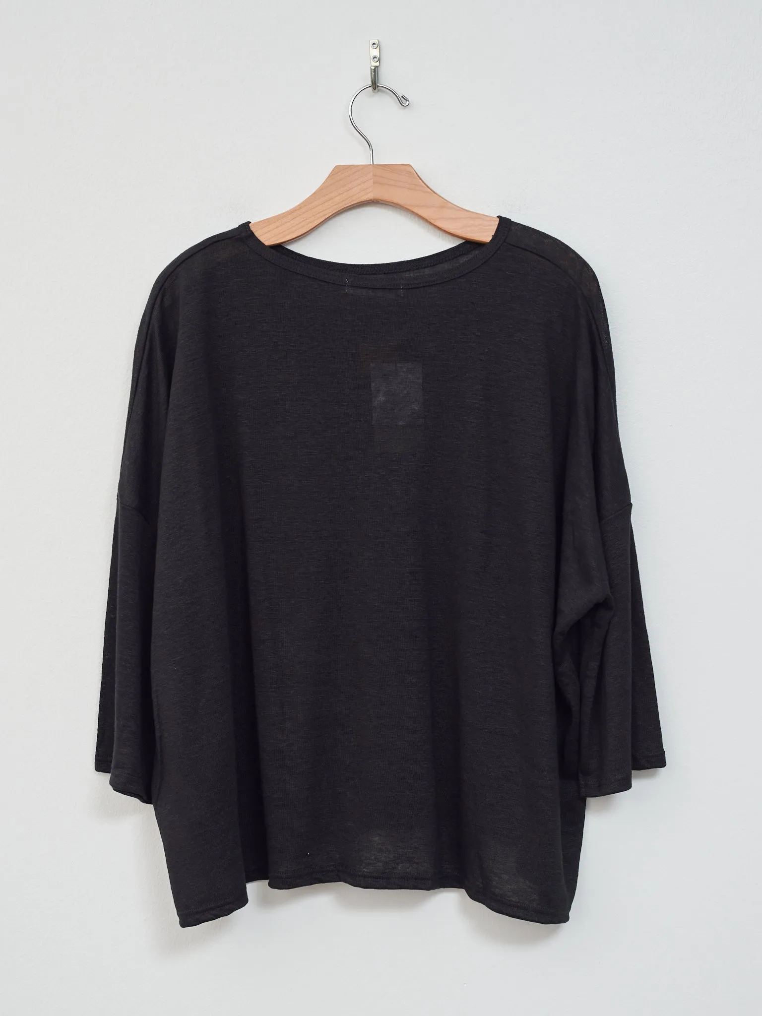 Linen Pullover - Black