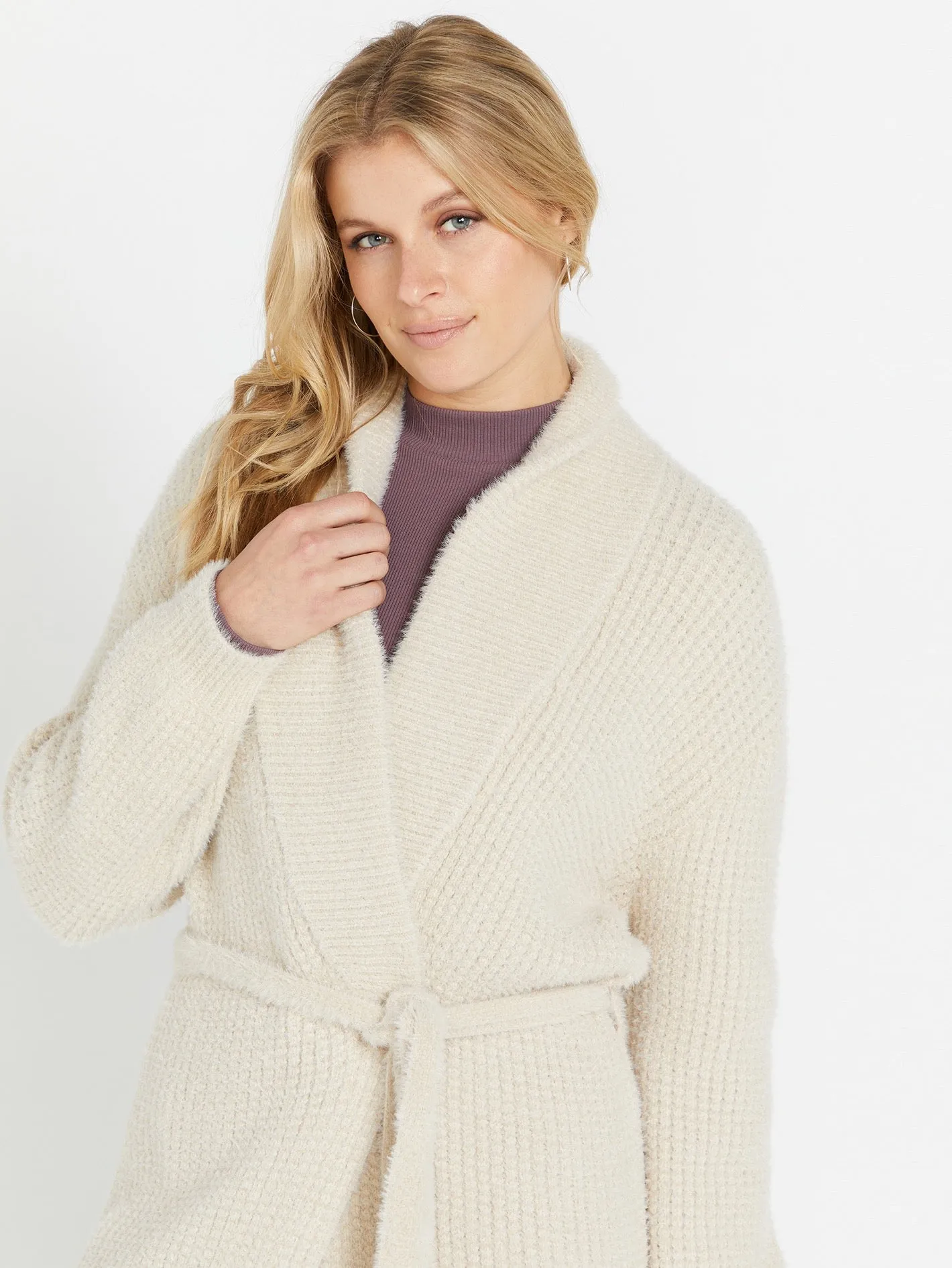 Lived in Lounge Cozy Wrap Cardigan - Cream